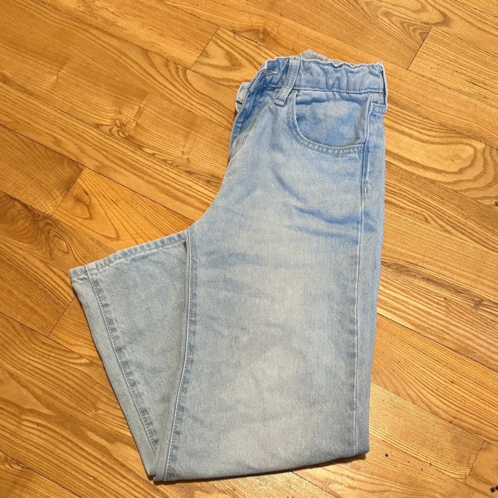 Old Navy Light Wash Baggy Wide Leg Jeans size 10 girls